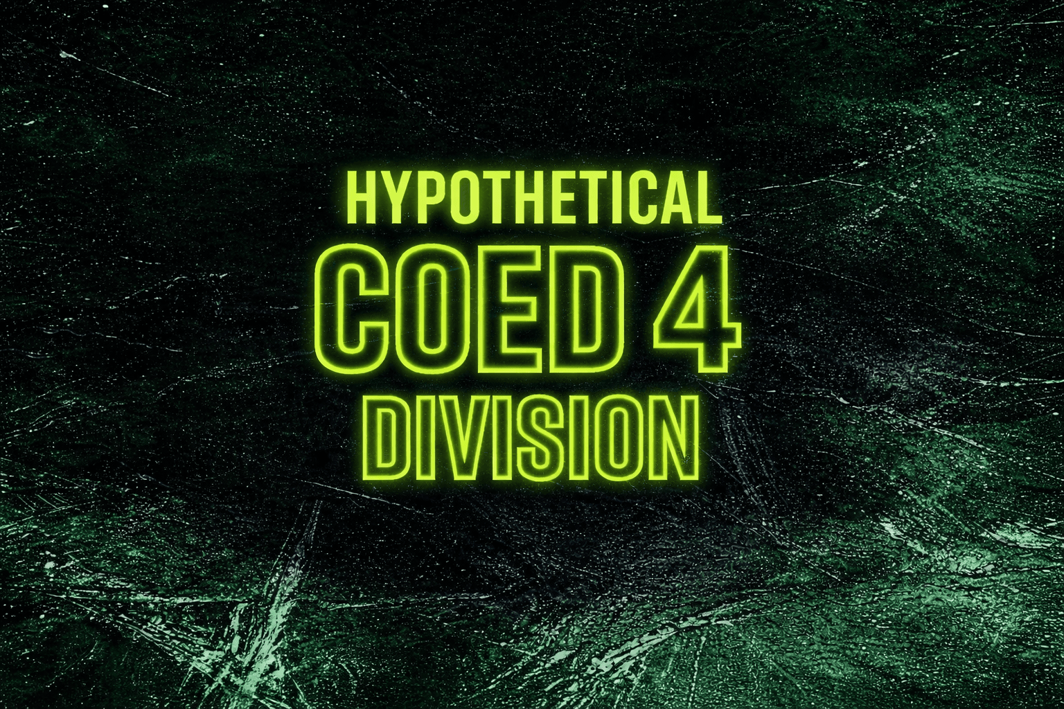 Is It Time for a Coed 4 Division? — Splitting Coed 2 & Coed 3